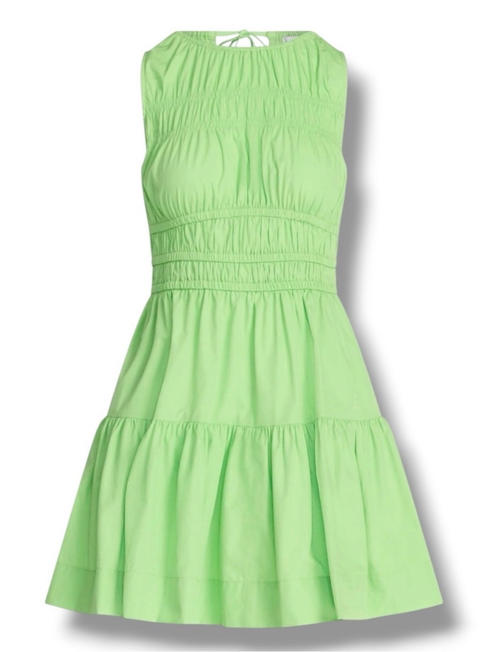 Women's Kiwi Kiss Smocked Cotton Drop Waist Mini Dress - Size Small - NWT